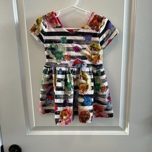 Custom Paw Patrol Striped Boutique Dress Bow Back Birthday Party Dress